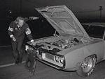 Here's me testing at Famoso. Landy claimed that my air-cleaner tray was ballast (it was steel rather than aluminum).  &raquo; Click to zoom ->