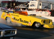 Holy Toldeo Jeep Funny Car at the 2009 March Meet