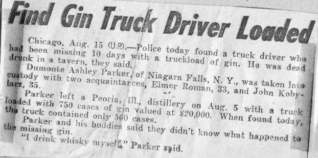 drunken truck driver