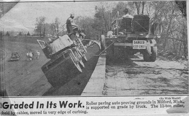 Paving the Milford Proving Grounds