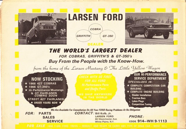 Vintage drag race and speed parts ads from the 1960s