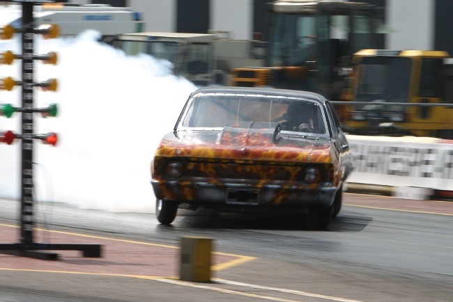 Nova sideways burnout shakespeare county raceway