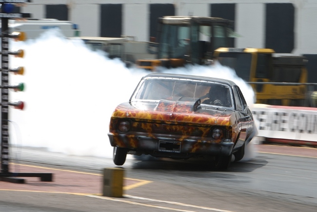 Nova sideways burnout shakespeare county raceway