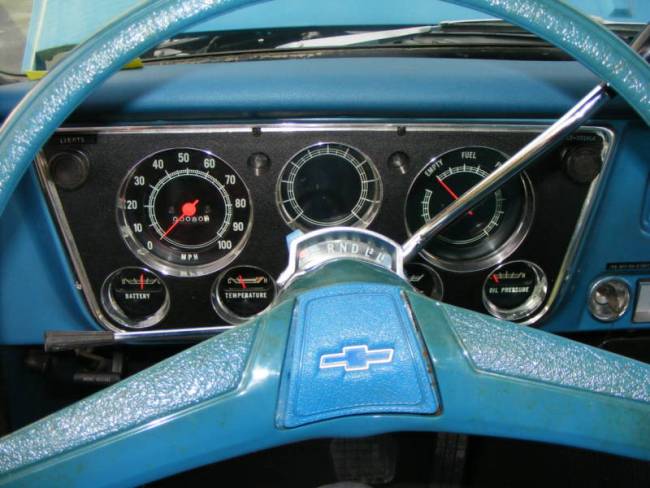 Chevy truck dashboard