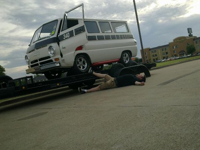 Matt Graves mourning the Cherry Bomb van