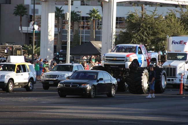 Get that BMW out of the way!