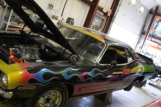 Blair Crazed Cuda street machine wild paint