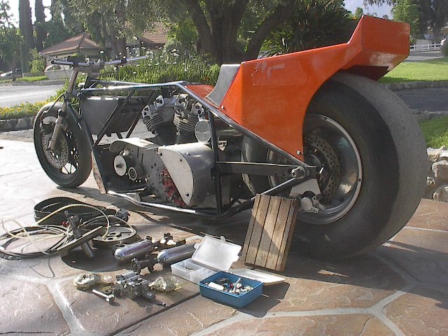 Blown Harley Drag Bike