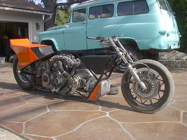 Blown Harley Drag Bike