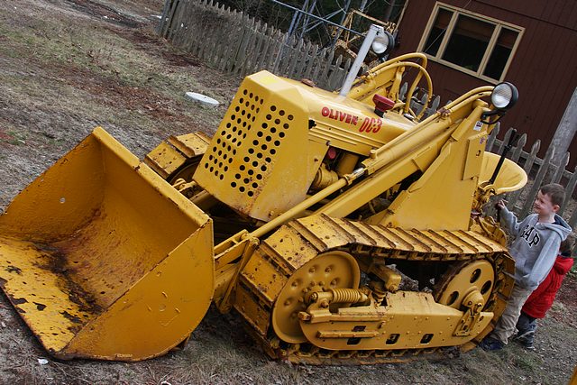 Antique bulldozer collection