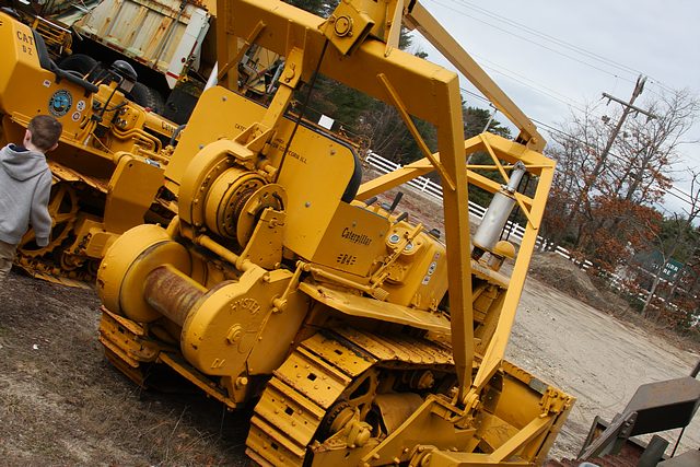 Antique bulldozer collection