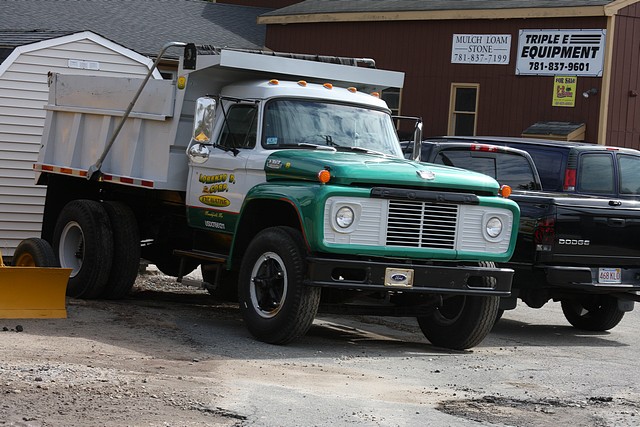 Antique Ford dump truck