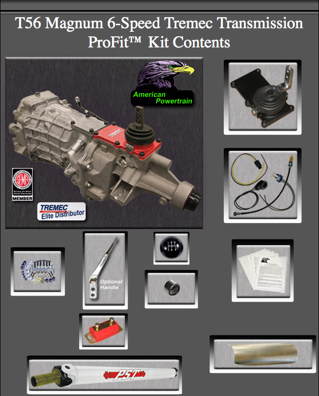 American Powertrain T56 Magnum Camaro Kit