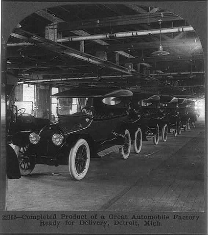 Brand New Cadillacs circa 1917