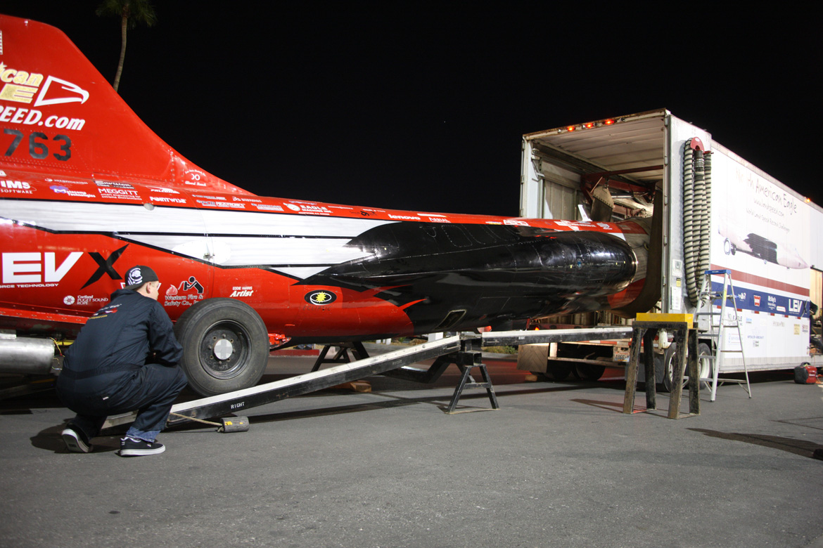 DOWN TO SEE PHOTOS OF THE MASSIVE NORTH AMERICAN EAGLE LAND SPEED CAR ...