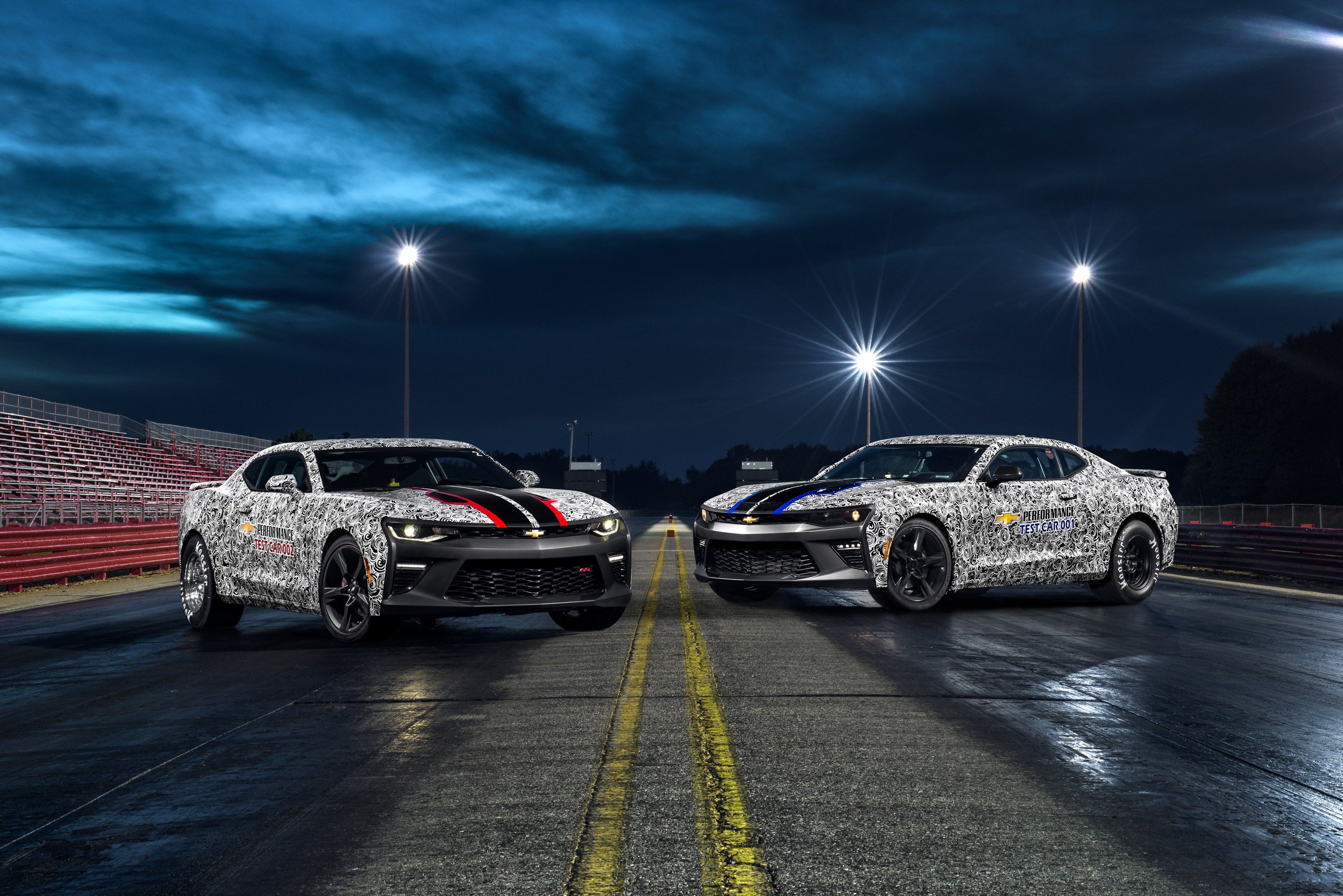 Breaking News Chevrolet Unveils The Camaro SS Drag Race Development Program Cars