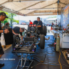 May 15, 2026 Eagle Idaho.  The Tim Boychuk/ Happy Hour pit area prior to the first qualifying session of the NHRA Heritage Series, and D6-1 event at Firebird Raceway.  Mandatory Credit: Brian Losness-Nitrophoto Motorsports