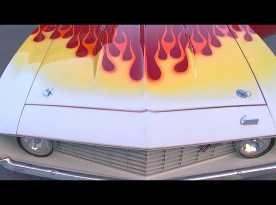 Flamed Camaro nose