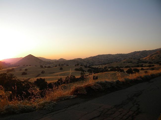 A nice valley sunset