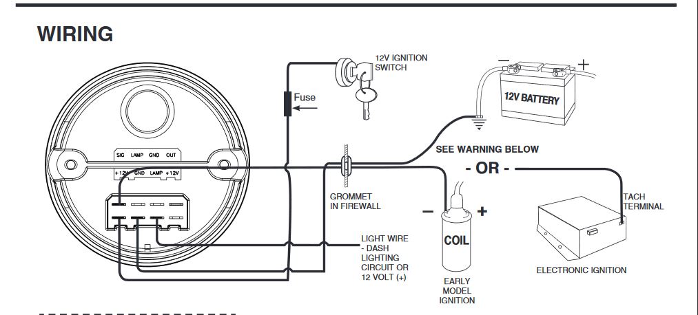 Autometer Tach Wiring Question - The BangShift.com Forums vdo tach wiring 3 pin 