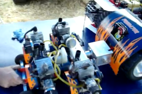 Pulling Video: Four Weed-Whacker Engines Never Sounded So Mean