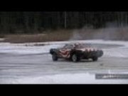 WATCH THE INFAMOUS SWEDISH ICE RACING CAMARO LET IT ALL HANG OUT ON A SNOWY AND ICY COURSE!