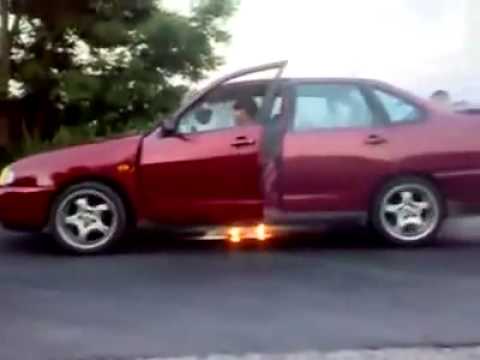 Watch a VW Transaxle Explode and Spread Its Guts Across the Pavement During a Burnout