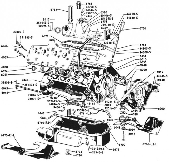 Ford flathead v8 engine diagram