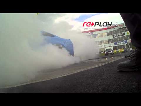 Watch a Mustang’s Burnout Contest Performance Come to a Flaming End!