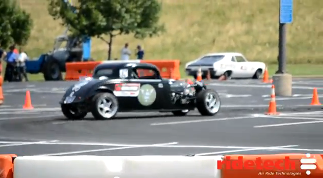 Watch the Ridetech ’33 Being Driven in Anger at the Texas Optima Face Off – Autocross, Speed Stop, and Road Course Action