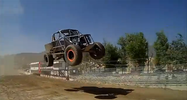 Watch Robby Gordon’s New Super Stadium Trucks Tearing Up and Flying Over the Dirt!