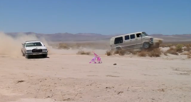 Watch Freiburger and Finnegan Take a Conversion Van and Buick LeSabre Wagon and Thrash Them to Pieces