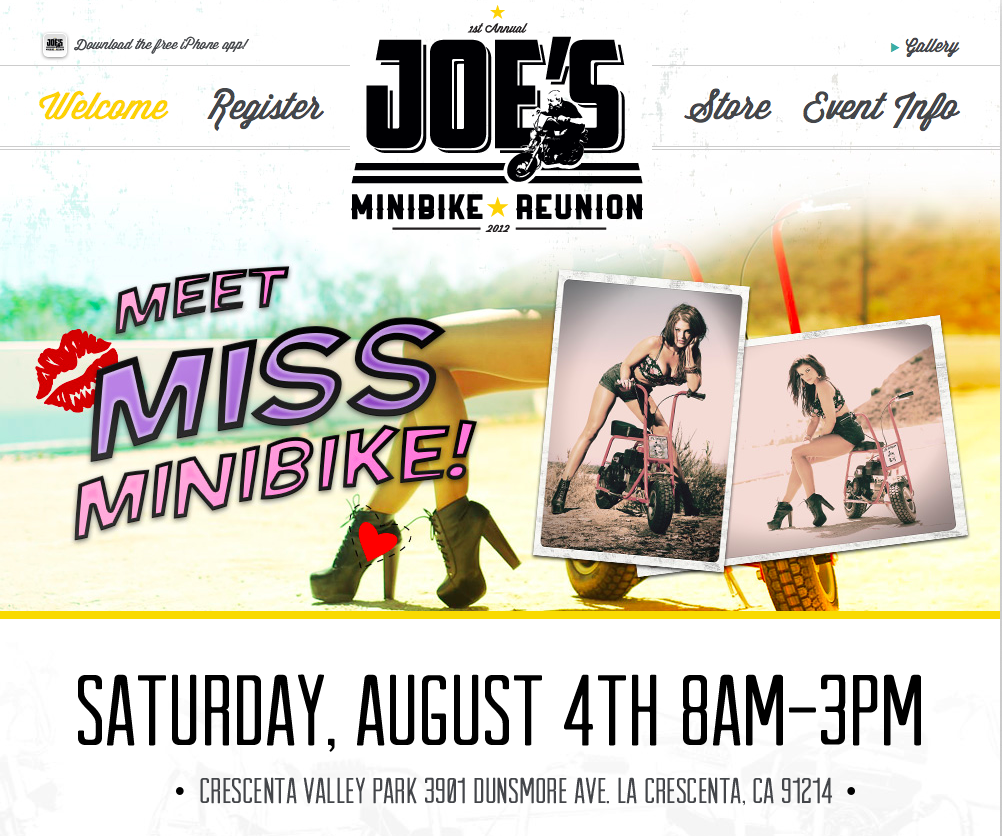 UPDATE: Joe’s Minibike Reunion SoCal August 4th: BangShift Exclusive With Ms. Minibike! and More!