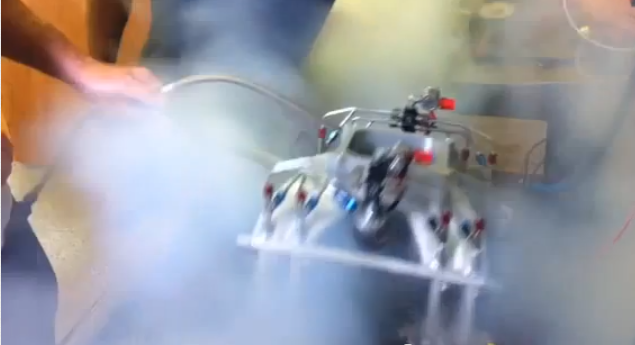 Easter Egg: Watch the Guys at Induction Solutions Fly A Manifold Off the Bench With Nitrous Pressure!