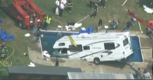 This Guy Drove His RV Into A Pool A Few Miles From BS Eastern World HQ (W/Video!)