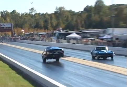 Video: Watch Kevin Fiscus Make A Full Eighth Mile Drag Radial With The Pass With the Front Wheels In The Air!