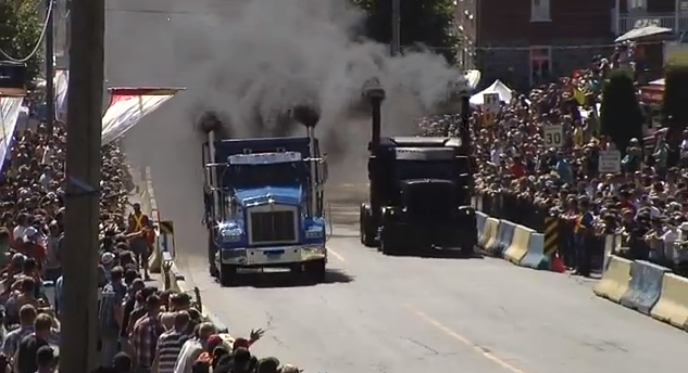 Video: Watch Leon Smith And His Hot Rod Kenworth Take On The Toughest Canadian Big Rig Drag Racers Yet!