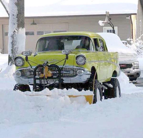 '57 Chevy Snow Plow.