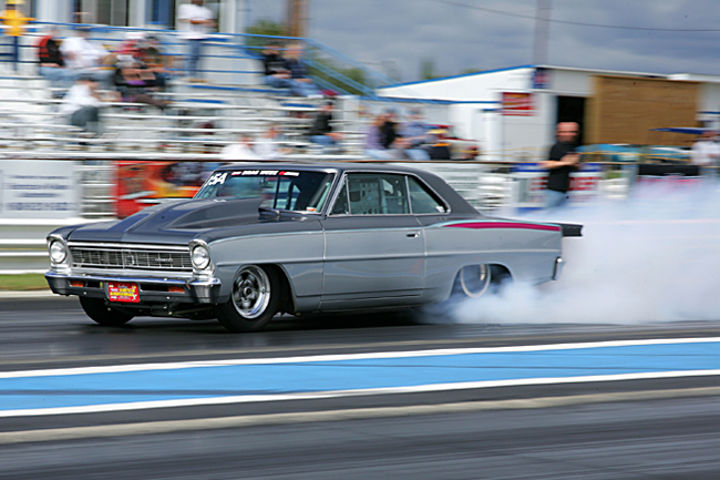 Larry Larson’s Drag Week Winning Chevy II With The Wheels Up At 1000 Feet