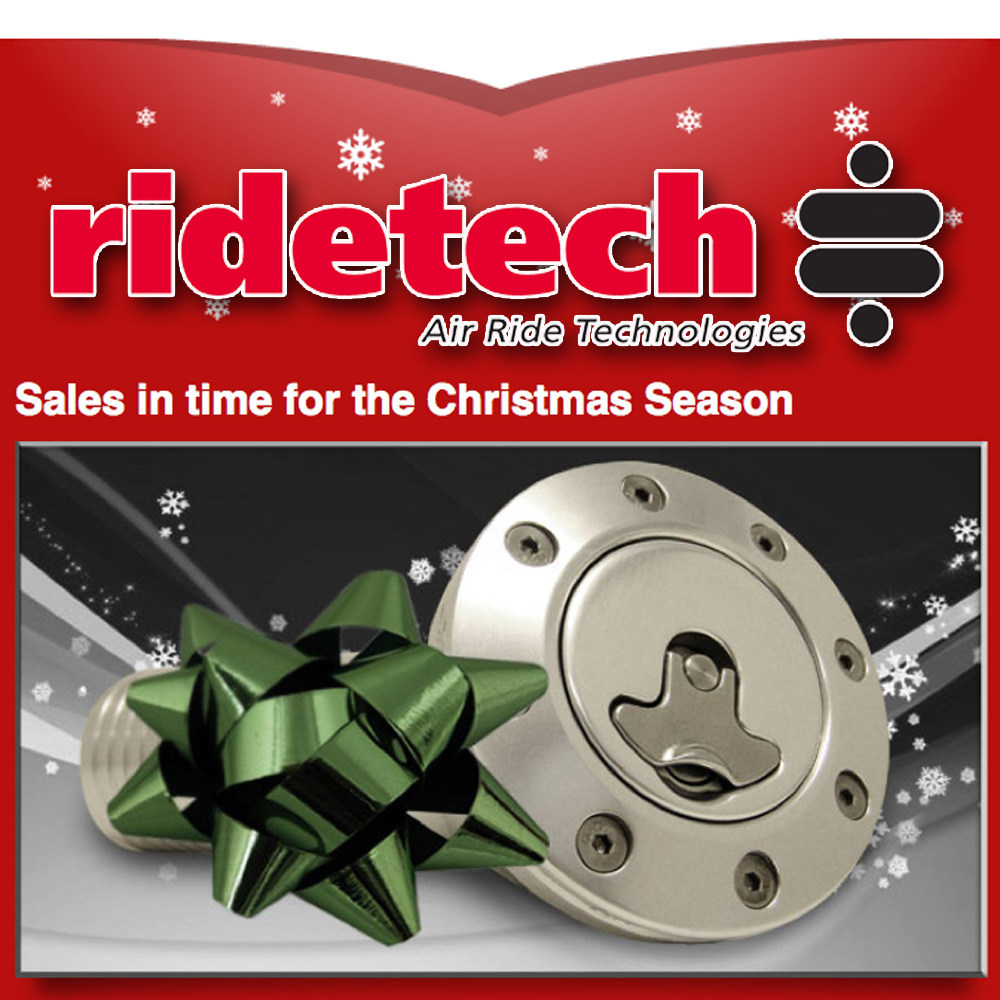 Ridetech Holiday Sales on NOW! Save Hundreds, Get Free Clothes, Get Free Shipping, And More!