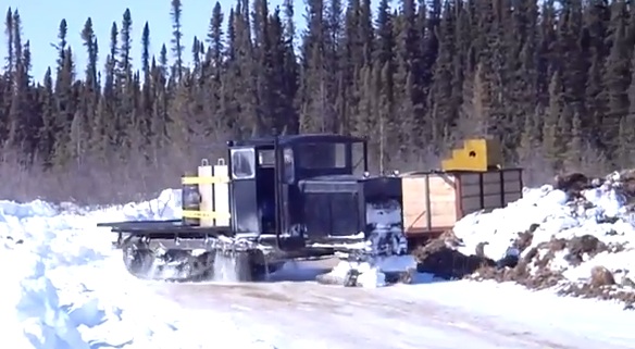 Fun Video: Playing in the Snow with an Old Linn Tractor Half-Track, a BangShifty Toy We Need!