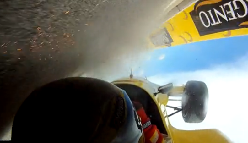 Crazy Wreckage Video: In-Car Footage Of A Violent Open Wheel Road Racing Crash!