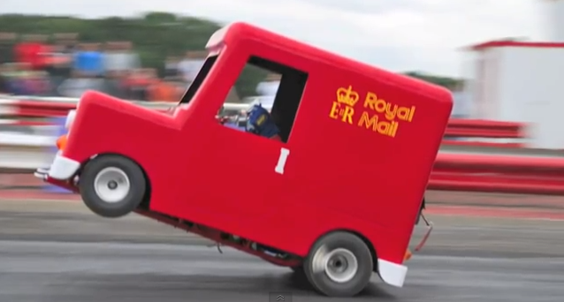 100% BS Approved: 2012 Video Highlight Reel From The Wild Postman Pat Kiddie Ride Drag Car! Insane!