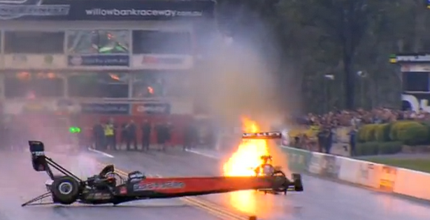 Dixon Admits “Screaming Like 9-Year Old Girl” and “Peeing A Little” During Wild Aussie Top Fuel Spin