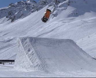 Video: A Mini Cooper Does A HUGE Backflip In The Snow. This Rules, We Want To Try It!