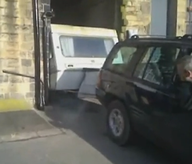 Video: Hilarious Trailer Fail Video. Or…I Swear It Fit Through This Door Before!