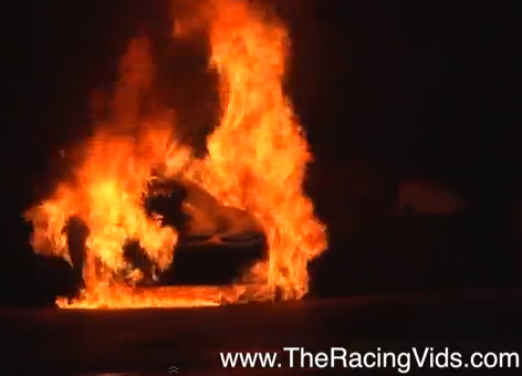 Video:A Fourth Generation Firebird Drag Car Explodes Into A Ball Of Flame Sitting Still At The Drags