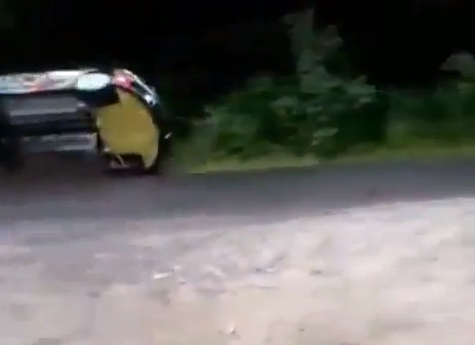 Another Rally Save: You Can’t Get Anymore Up On Two Wheels Than This. And The Driver Saves It!