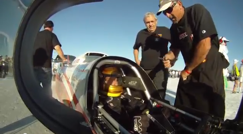 Video: Speed Demon 410mph Run At Bonneville Speed Week From The Push Truck