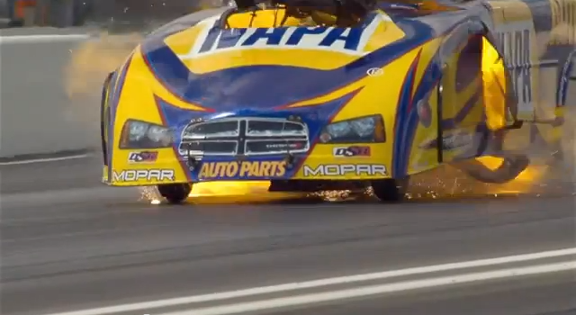 Video: Ron Capps Huge Engine Explosion Blows Body Off Napa Funny Car